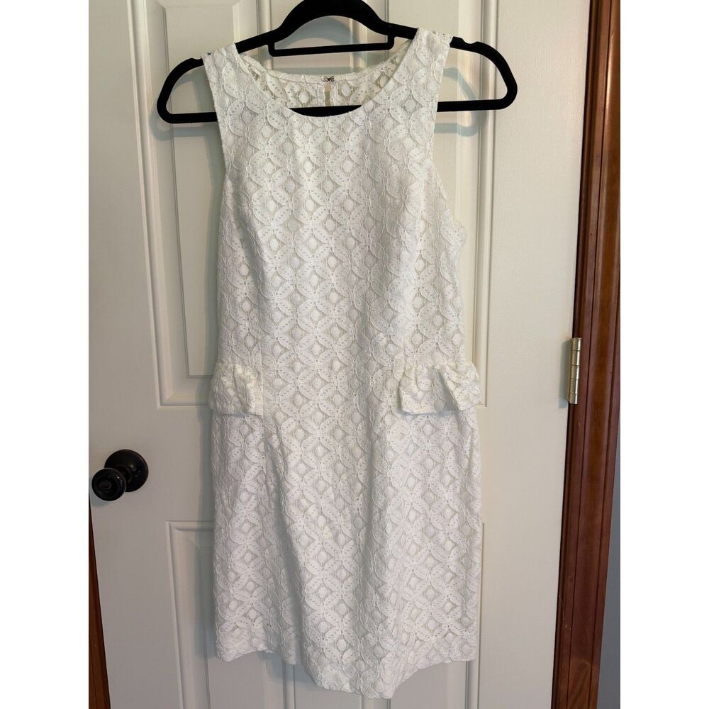 Lilly Pulitzer Women's White Lace Dress Size 6